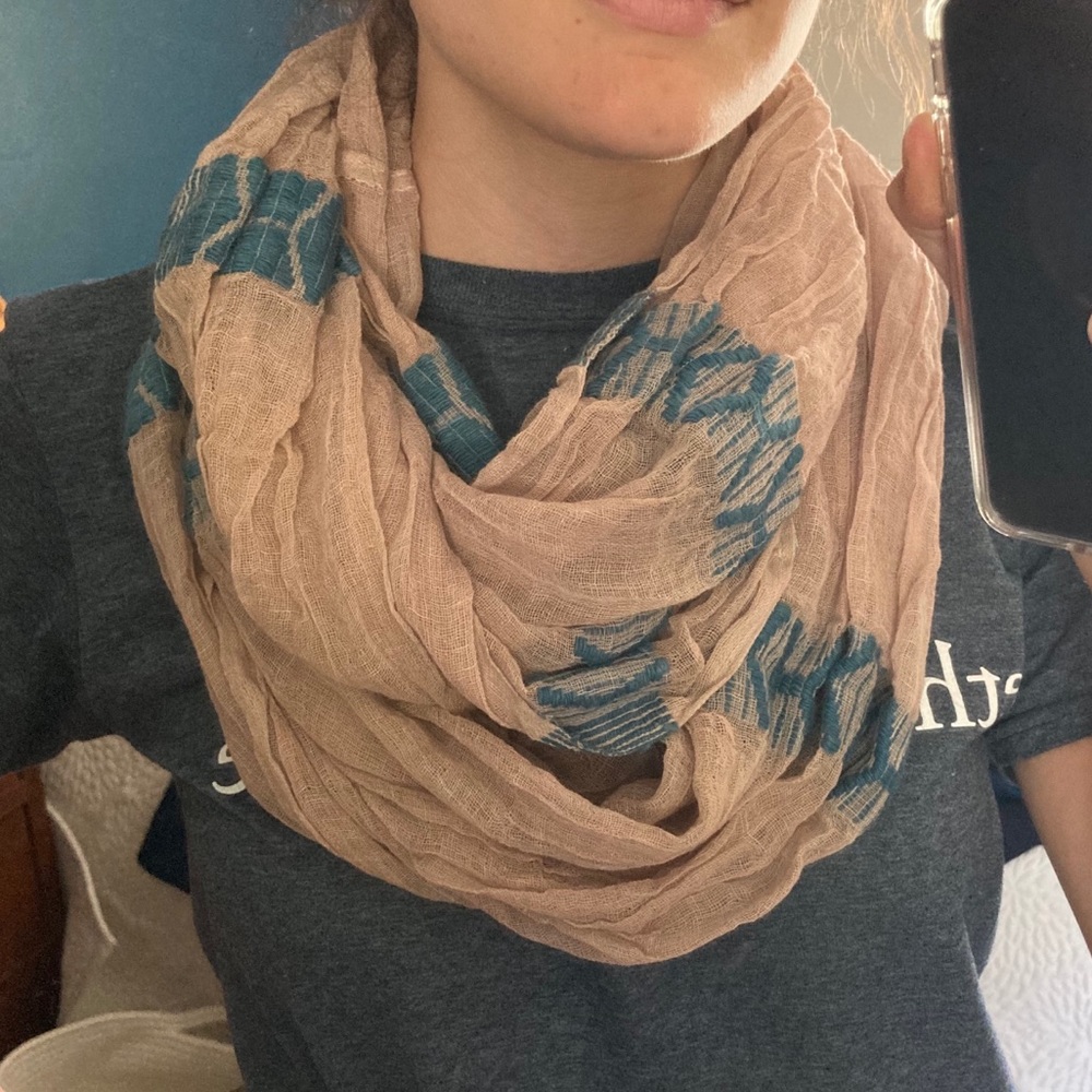 Cotton Woven Infinity Scarf